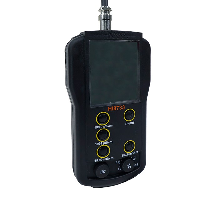 Medidor de conductividad y temperatura HI8733 portátil